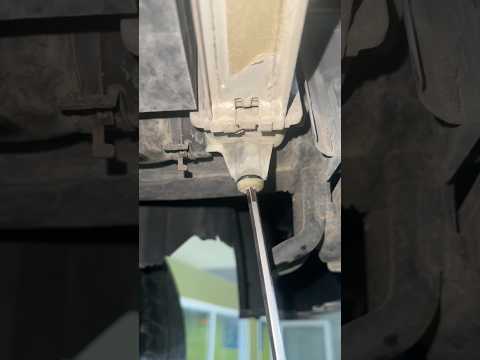 Radiator water drain plug Removel trick #automobile