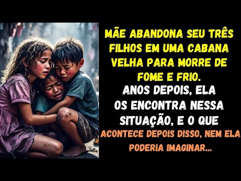 Mãe abandonou 3 filhos em uma cabana velha e fria,mas anos depois ela o entraria sem espera o que...