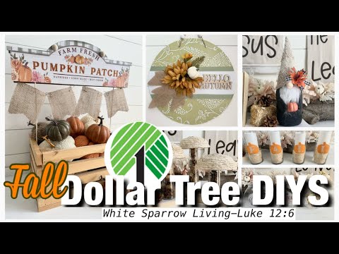 🍁 6 SUPER EASY HIGH END DOLLAR TREE FALL FARMHOUSE DIYS