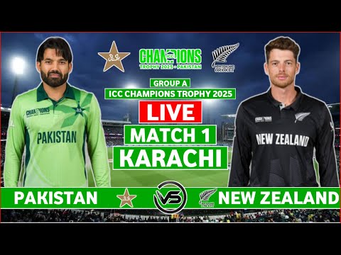 ICC Champions Trophy Live: Pakistan vs New Zealand Live Scores | PAK vs NZ Live Scores & Commentary