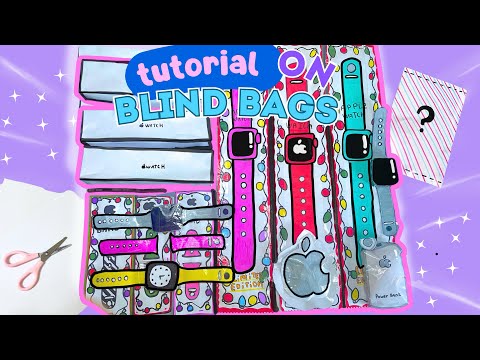 ⭐️paper diy⭐️Apple Watch Christmas blind bags unboxing!+TUTORIAL!💖ASMR💖