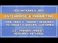Market Research Methods and Feedback