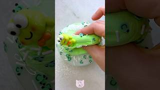 Froggy slime ASMR assembling, mixing, & inflating 🐸