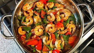 Oyster Sauce Flavoured Shrimp Stir Fry | CaribbeanPot.com