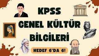 KPSS GENEL KÜLTÜRDE HEDEF 6'DA 6 !