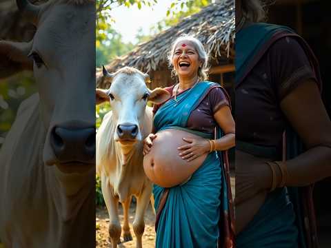 दादाजी की काली गाय लीची का जूस नहीं देती थी😭 #cow #summer #fruit #animals #sad #story #village