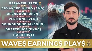 WAVE$ Earnings PLAY$: $PLTR, $AMD, $OPEN, $VERI, $HUT, $DKNG and $SOUN Price Analysis