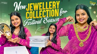 New Jewellery Collection | వరలక్ష్మి అమ్మవారి  idol face decoration | Divya Vlogs ❤️