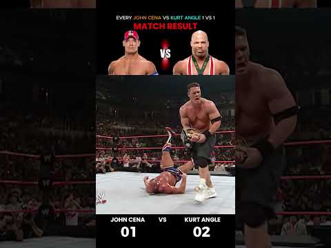 Every John cena vs Kurt Angle PPV and Raw and Smackdown Match Result
