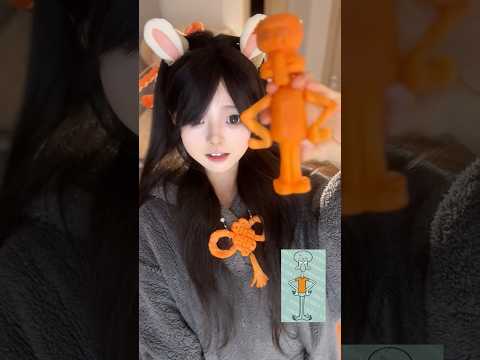 Thử thách dùng răng tạo hình cà rốt và cái kết #shortvideo