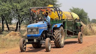 Sonalika Tractor Surjeet Thresher | Gram Cutting in Short Time | Powerful Machine Tractor video 