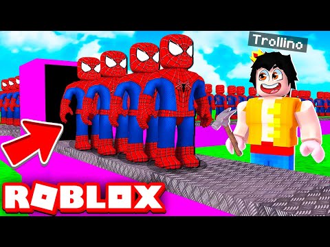 ¡¡LA FÁBRICA DE SPIDERMAN EN ROBLOX!! 🕷️🕸️ Super Hero Tycoon