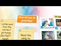 Understanding Past Tense and Vocabulary
