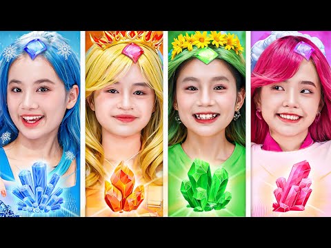 Spring Vs Summer Vs Autumn Vs Winter Girl At Dress Up Contest! Four Season Girls Compete!