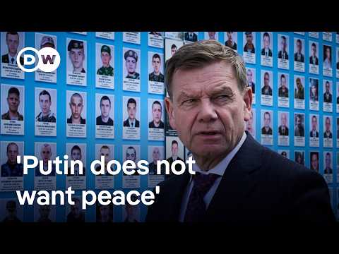 YouTube video thumbnail: German Foreign Minister Stresses Support for Ukraine on Visit to Kyiv