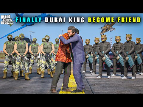 GTA 5 : FINALLY DUBAI KING BECOME MICHAEL'S FRIEND || BB GAMING