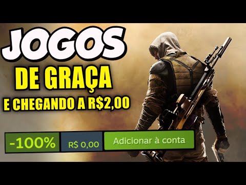 CORRE! Jogos de GRAÇA pra RESGATE e Jogos GRANDES chegando a R$2,00!