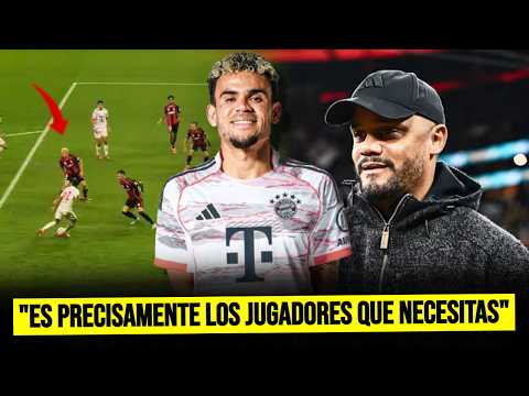 🔥Reacciones en Alemania al partido de Luis Díaz | Kompany lo llena de elogios.