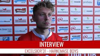 Screenshot van video Niels Leemhuis: "We waren onmachtig" | Excelsior'31 - Harkemase Boys