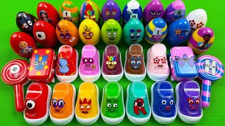 Numberblocks Toy & Slime: Look All Clay with Mini The Shoe, Dinosaur Egg! Satisfying ASMR