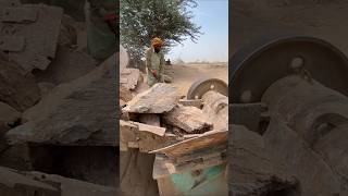 Massive Rock Crushing Power – Big Stones Turned to Dust😱 #machine #factory #rockcrushing