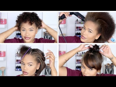Straightening My Natural Hair After Almost A Year! + Length Check