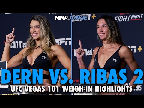 Mackenzie Dern, Amanda Ribas Make Weight for UFC Fight Night 249 Rematch | UFC Vegas 101