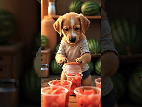 Poor Puppy made fun of by his friends because of his hungry 🐶 HeartBroken 💔 #puppy #puppies