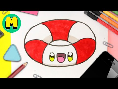¡Aprende a dibujar un flotador kawaii fácil y rápido!