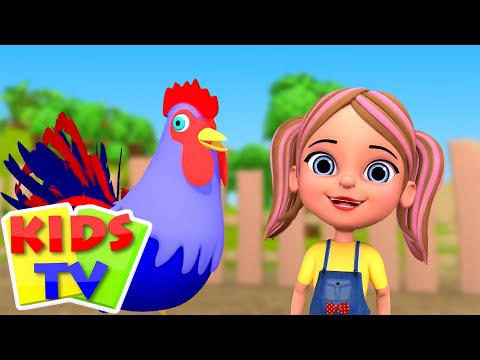 Kukdoo Koo Cartoon Poem, কুকডু কু, Animal Nursery Rhymes and Songs for Kids in Bengali