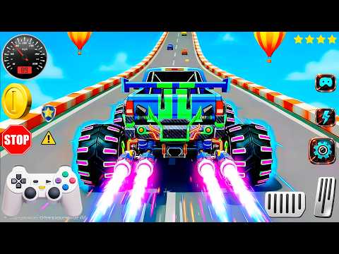 🚨Monster Truck Mega Ramp Extreme Racing Mega Ramp Extreme stunts 💥 Insane Crash Stunts (part 6)