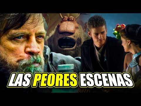 🤢¿Cuáles son las PEORES ESCENAS de STAR WARS?