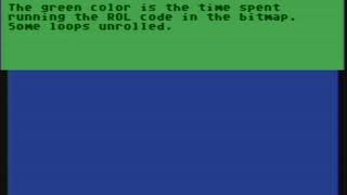 Atari 8-bit scrolling through graphics bitmap