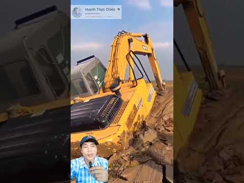 quá trình Kobe vượt lầy cực căng và cái kết #shorts #excavator