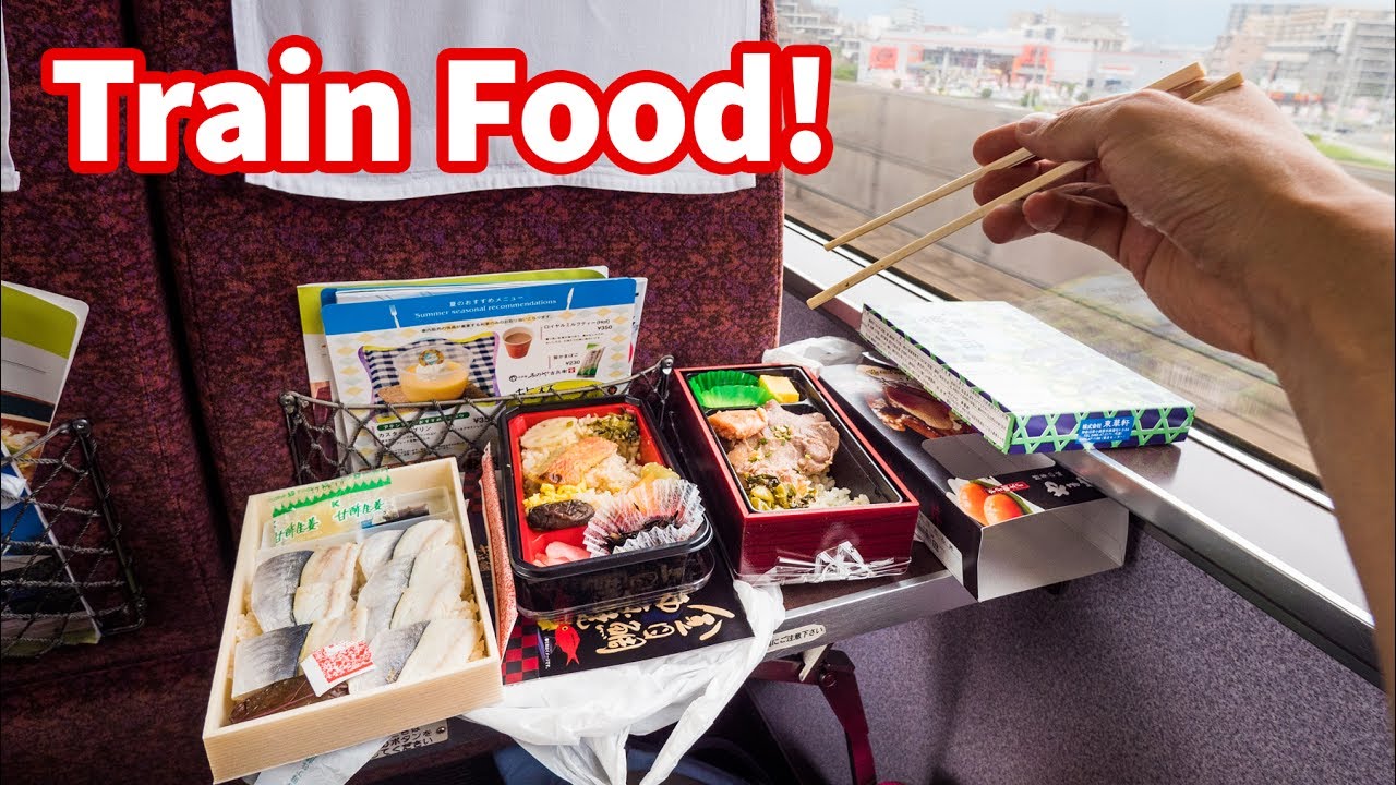 Japanese Train FOOD REVIEW - Sushi and Bentos - Traveling Tokyo to Hakone, Japan! - Mark Abroad