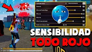 ¡NUEVA SENSIBILIDAD H4CKER 👹PARA ESTA ACTUALIZACION! ⚙️ pegaras TODO ROJO 💀