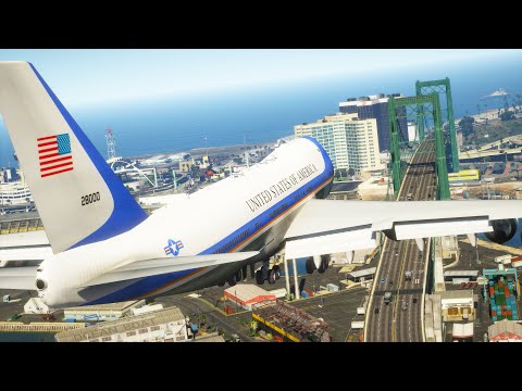 Boeing VC-25 Air Force One Landing On Mountain Gone Wrong