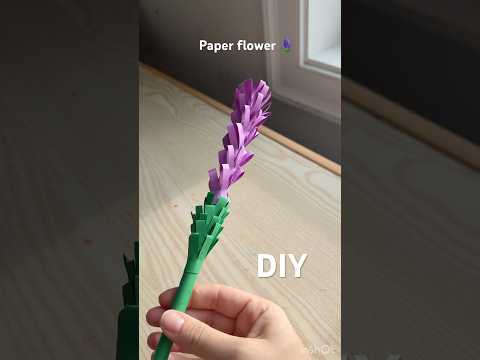 How to make easy paper flowers 🪻 #giftideas #paperflowers
