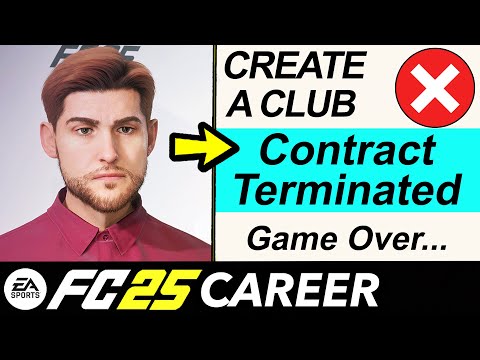 What Happens When You Get Sacked In FC 25 Create A Club Career Mode?