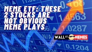 Meme ETF: These 2 Stocks Are Not Obvious Meme Plays