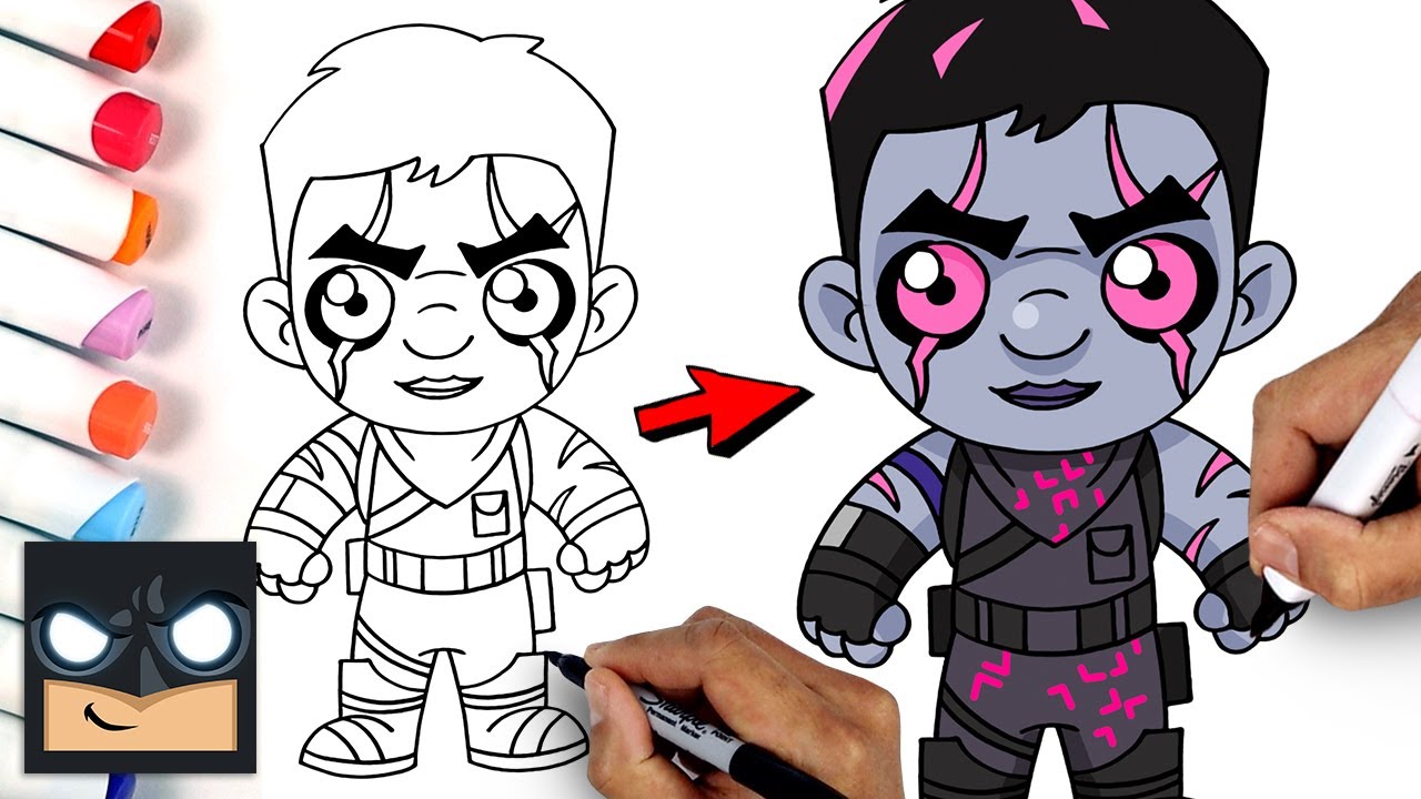 How To Draw Dark Jonesy - Fortnite Season 8