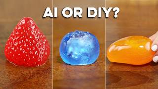 I Made REAL Glass Fruit Cutting Videos!