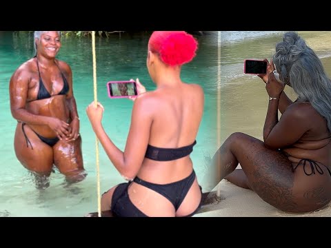 This is how Jamaican females Have Fun At The River and Beach @momouniverse876 @moniiiqueen ￼