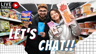 NickandCarrie is live (with Korea Snacks and drinks🥤 )