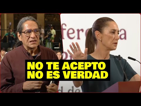 "NO ACEPTO" Encontronazo entre Julio Astillero y Claudia Sheinbaum