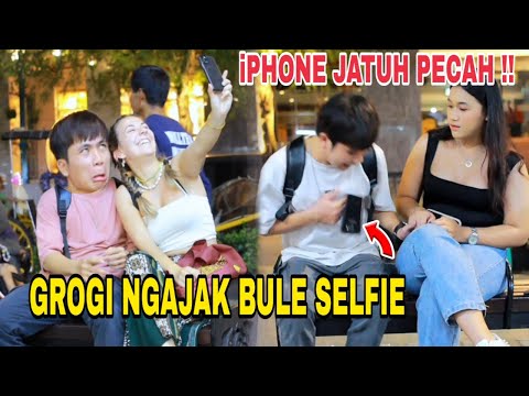 iPHONE JATUH KARENA GROGI SAMA BULE