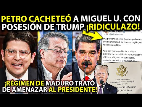 Petro lo J0DIÓ ¡Ridículo MUNDIAL de Miguel U. con posesión Trump! Presi APLASTÓ al régimen de Maduro