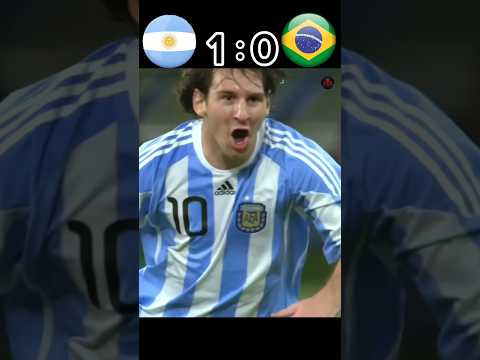 Argentina vs Brazil 2010 Friendly Match #vibe #football #short