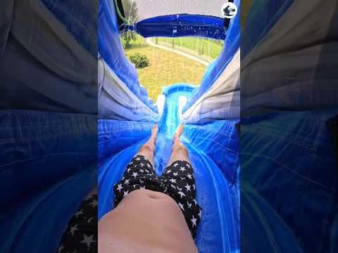 Water slide এ সাবধানে চড়বেন 🧐।