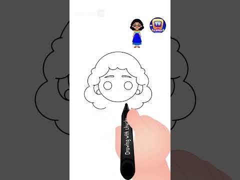 How to Draw Mirabel from Encanto #Shorts #drawingtutorial #drawingforkids #chuchutv #drawingshorts